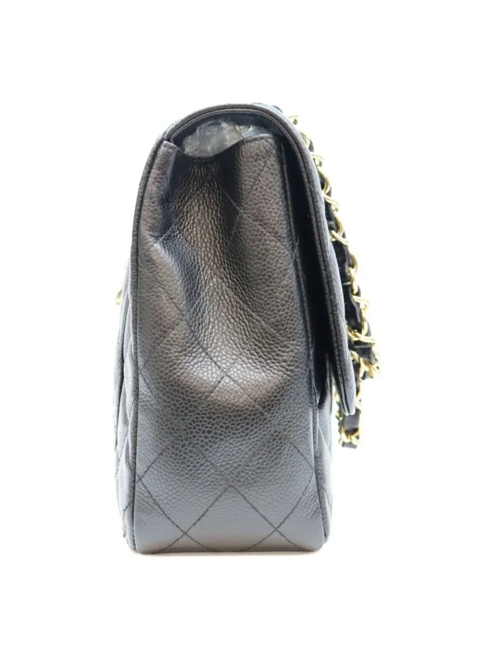 Chanel Black Caviar Single Maxi Quilted 30 Shoulder Bag